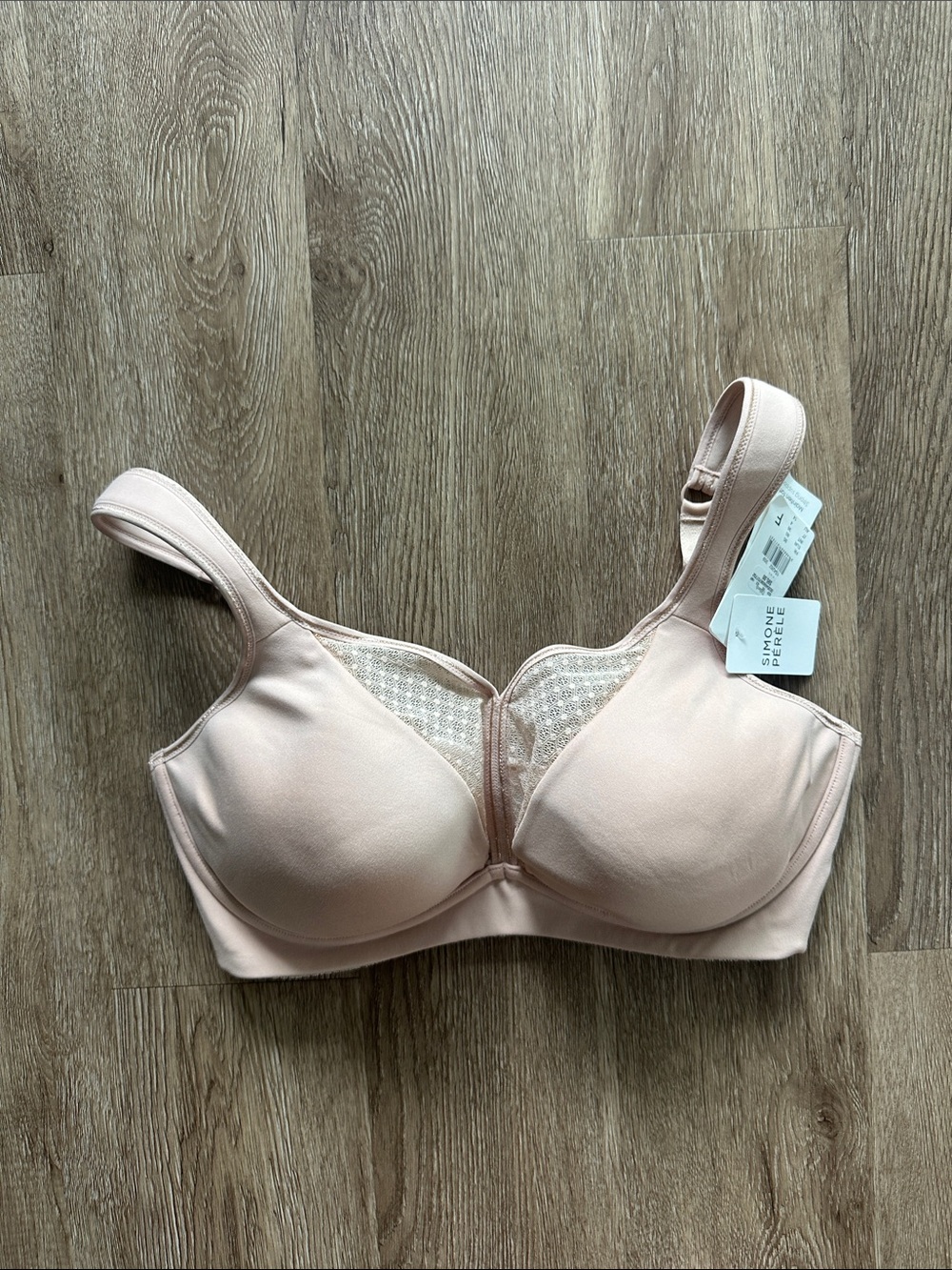 NWT Simone Perele Harmony High Impact Underwire Convertible Sports Bra Yogi Pink